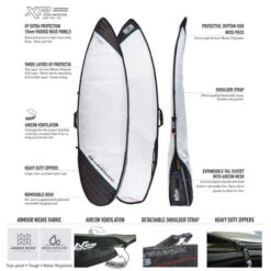 Aircon 10mm Shortboard Surfboard Cover | Padded Board Bag | Surf Travel | Surfboard Carry Bag -Surf Board Pro Store Aircon Cover Ocean and Earth Surfboard Covers Features 31446.1527552812
