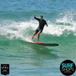 Creative Army | Cruz Longboard | Malibu Surf Board | Fibreglass | Creative Army Surfboards -Surf Board Pro Store Buy Creative Army Cruz Longboard Online Surf Shops Australia Red Grey Action 84035.1683615079