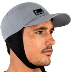 Surf Cap | Creatures Of Leisure | Sun Protection For Surfers | Surf Hat With Clip -Surf Board Pro Store Buy Creatures Of Leisure Cap Online Australia Surf Shop Surfing Hat Grey 08627.1604637369