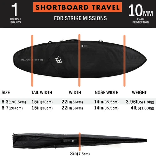 DT2.0 Shortboard Travel Cover | Creatures Of Leisure | Highest Protection 7 DT2.0 Shortboard Travel Cover | Creatures Of Leisure | Highest Protection - Image 5