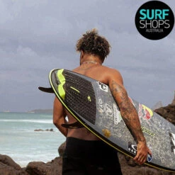 Creatures Of Leisure | Eco Black Speckle Lime PROTO™ 1.4 | Surfing Deck Grip | Traction Pad | -Surf Board Pro Store Buy Creatures Of Leisure Proto Tail Pad Online Surf Shops Australia Speckle Lime Italo 25794.1695617017