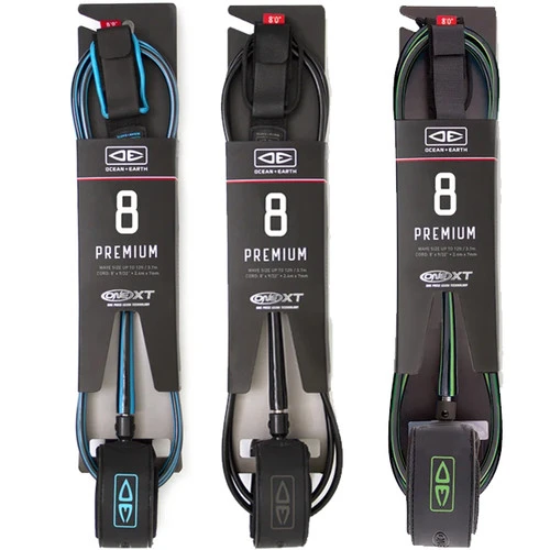 8ft Premium One Piece XT | Surfboard Leash | Ocean And Earth | Super Strong Leggie | Top Of The Range Surfing Leg Rope | 3 8ft Premium One Piece XT | Surfboard Leash | Ocean And Earth | Super Strong Leggie | Top Of The Range Surfing Leg Rope |
