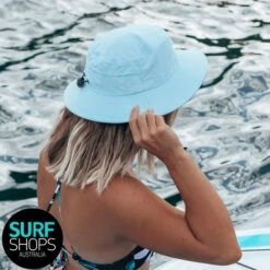 Ladies Bingin Soft Peak Surf Hat | Aqua | Surf Hat With Clip | Water Activity Hat 9 Ladies Bingin Soft Peak Surf Hat | Aqua | Surf Hat With Clip | Water Activity Hat -Surf Board Pro Store Buy Ocean And Earth Bingin Ladies Surfing Hat With Chin Strap Surf Shops Australia 22662.1671062726
