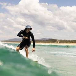 Bingin Soft Peak Surf Hat | Olive | Sun Protection | Ocean And Earth | Surfing Hat With Clip -Surf Board Pro Store Buy Ocean And Earth Bingin Mens Surfing Hat With Chin Strap Surf Shops Australia Action 00603.1693015964