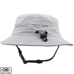 Ocean And Earth | Men's Bingin Soft Peak Surf Hat | Light Grey | Water Sports Hat With Chin Strap -Surf Board Pro Store Buy Ocean And Earth Bingin Mens Surfing Hat With Chin Strap Surf Shops Australia Grey Back 39269.1671063786