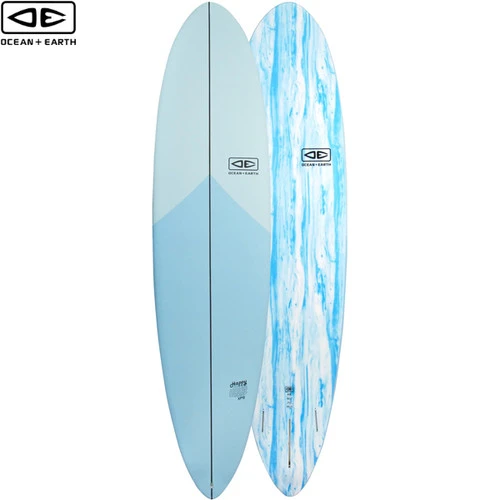 8'6" Happy Hour Surfboard | Ocean And Earth | Epoxy Softboard | Mid-Length | Full Nose And Pulled In Pin - Supreme Funboard 3 8'6" Happy Hour Surfboard | Ocean And Earth | Epoxy Softboard | Mid-Length | Full Nose And Pulled In Pin - Supreme Funboard