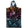Youth Hooded Towel Poncho | Black Artwork | Groms | Kids | Creatures Of Leisure -Surf Board Pro Store Grom Poncho Surf Poncho Creatures of Leisure Black Mix 69920.1539065805