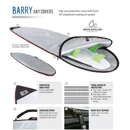 Barry Basic Funboard / Fish Surfboard Cover | Board Bag | Ocean And Earth 4 Barry Basic Funboard / Fish Surfboard Cover | Board Bag | Ocean And Earth - Image 2