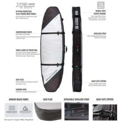 Surf Board Pro Store -Surf Board Pro Store Quad Coffin Surfboard Travel Cover Ocean and Earth Surfboard Covers Features 85760.1523843629