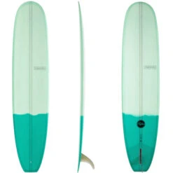 Retro Longboard | Fibreglass | Modern Surfboards | Old School Style Malibu -Surf Board Pro Store Retro Surfboard Model Longboard Modern Surfboards Green Tone 81062.1536892436